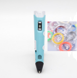 Pen printing drawing 3D  stereoscopic