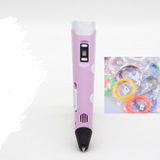 Pen printing drawing 3D  stereoscopic